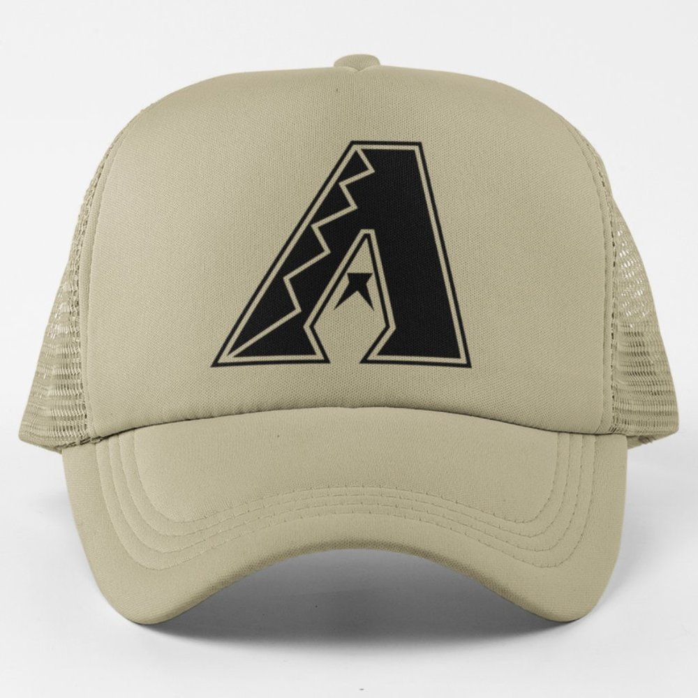 NEW Arizona Diamondbacks City Connect A Foam Trucker Mesh Snapback Hat KHAKI